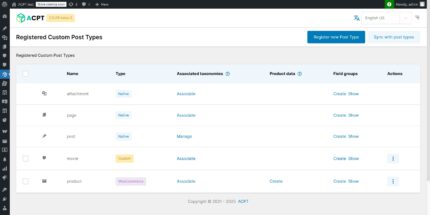 Advanced Custom Post Type pro